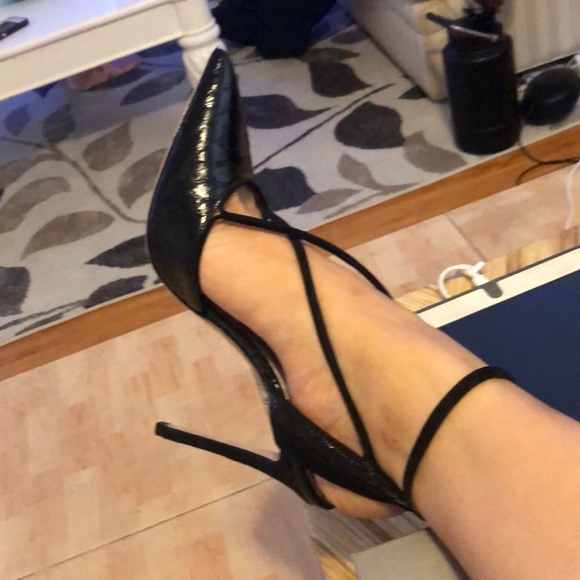 New auth Giorgio Armani black slingback heels 40 - Picture 8 of 8